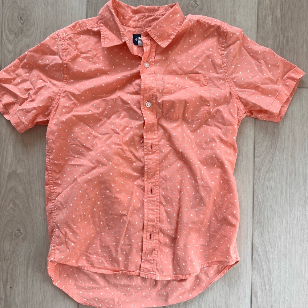 Kids Old Navy Coral Button Down Shirt